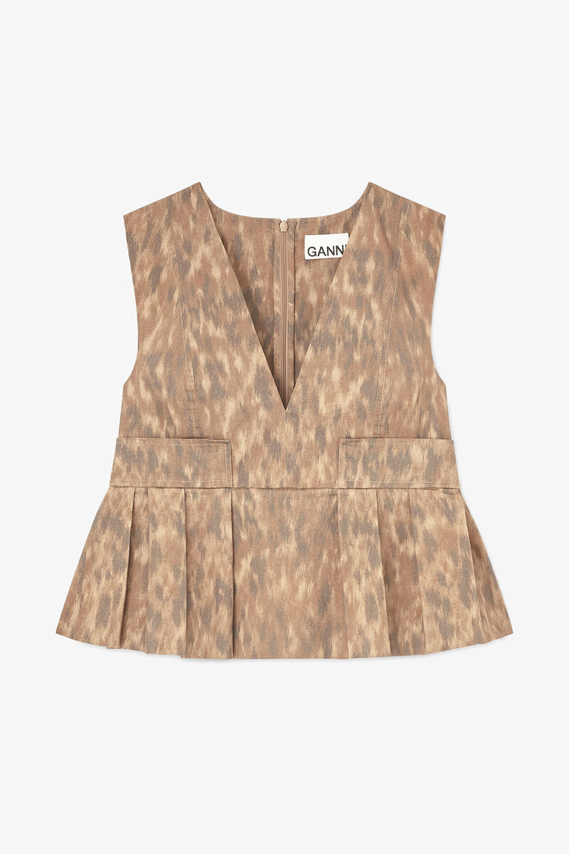 Top in Printed Cotton