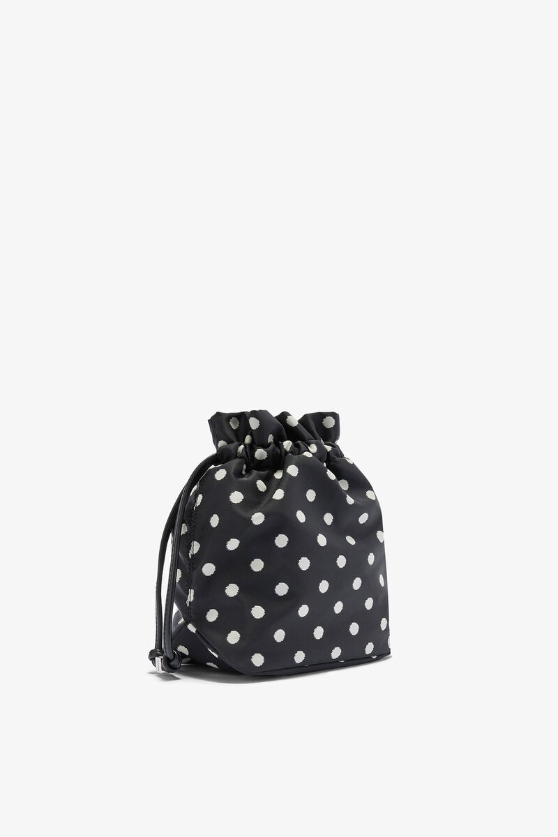 Printed Bou Bucket Pouch with Dots