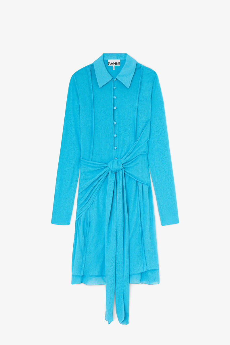Short Dress in Marl Mesh