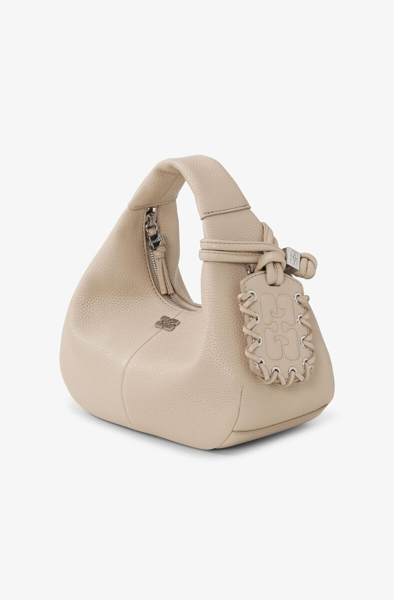 Light Grey Mini Hobo Bag
