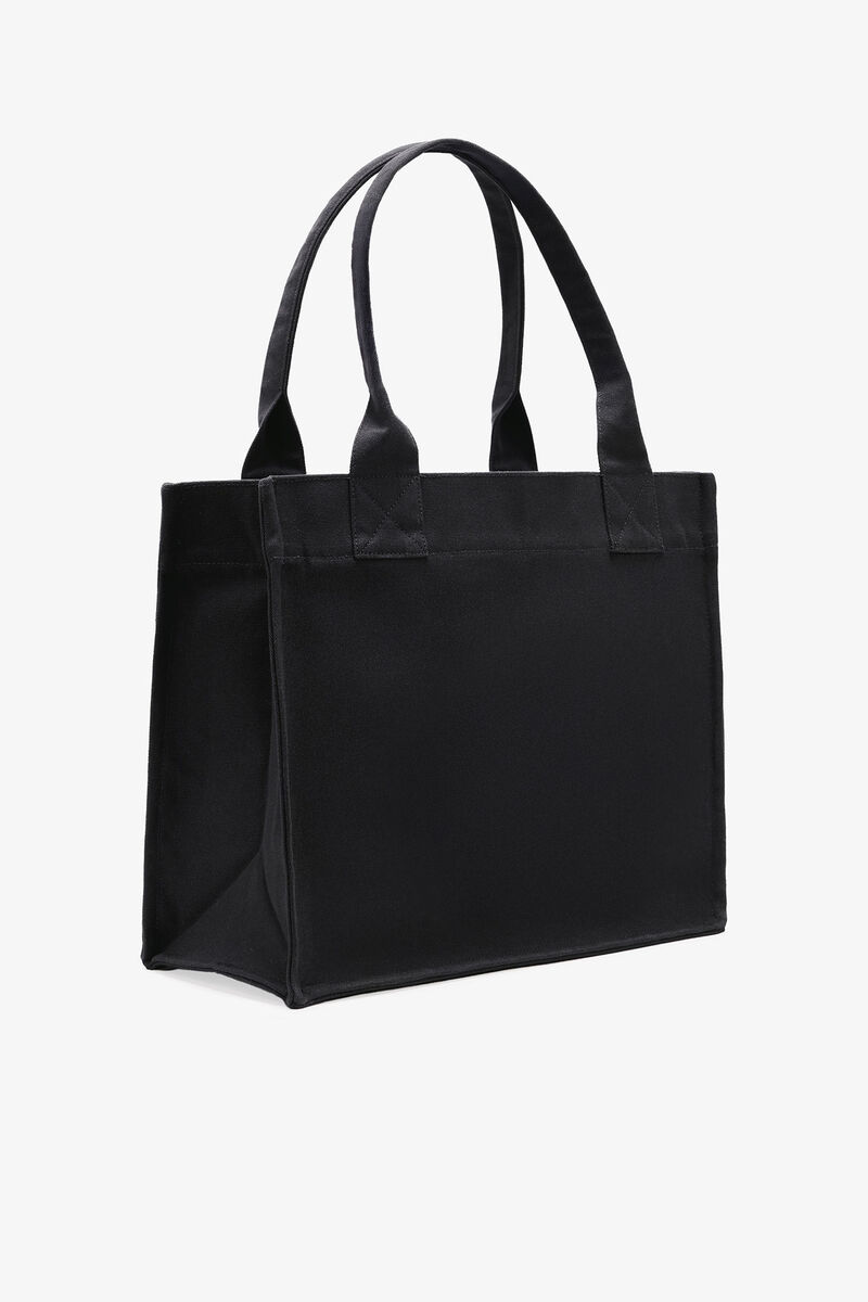 Black Puppy Large Tote