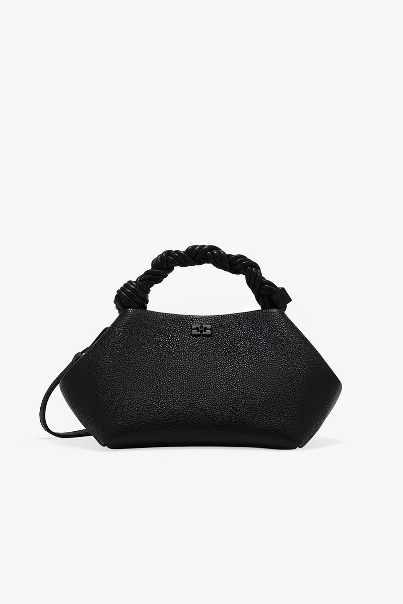 Black Grained Small Bou Bag