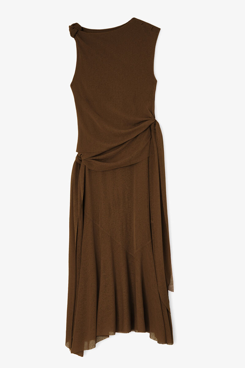 Long Dress in Marl Mesh