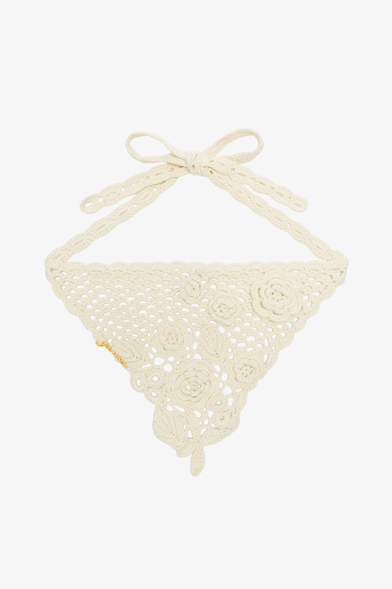 Head Scarf in Cotton Crochet