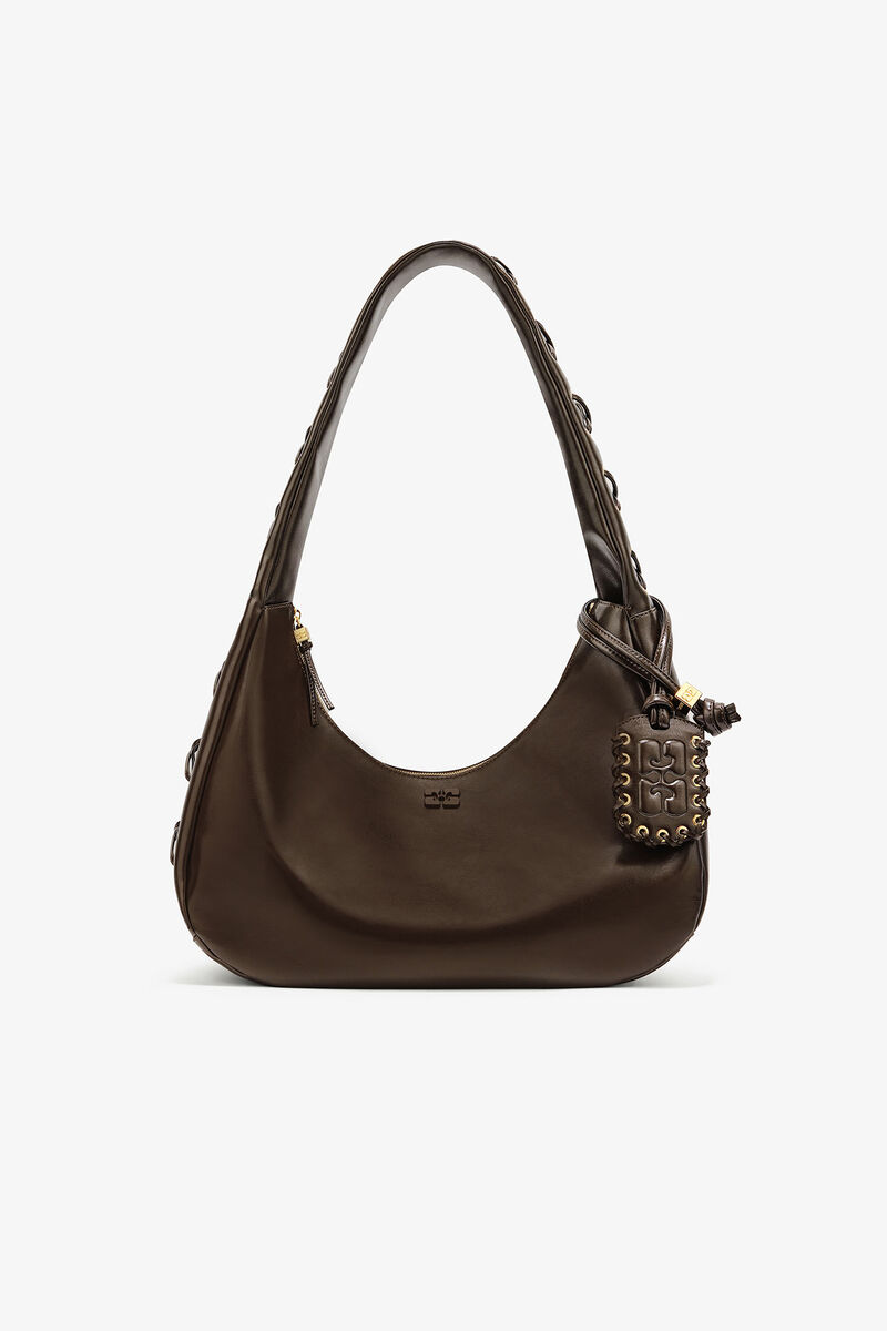 Green Medium Laces Hobo Bag