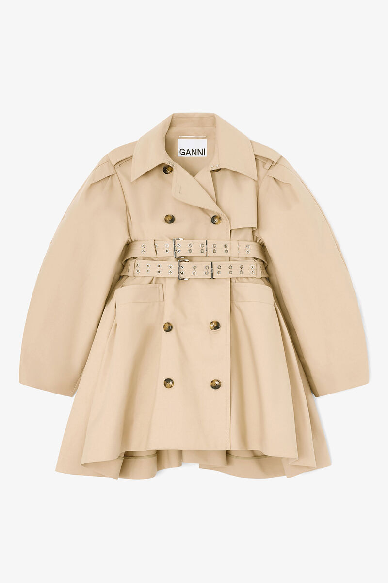 Trench Coat in Double Cotton
