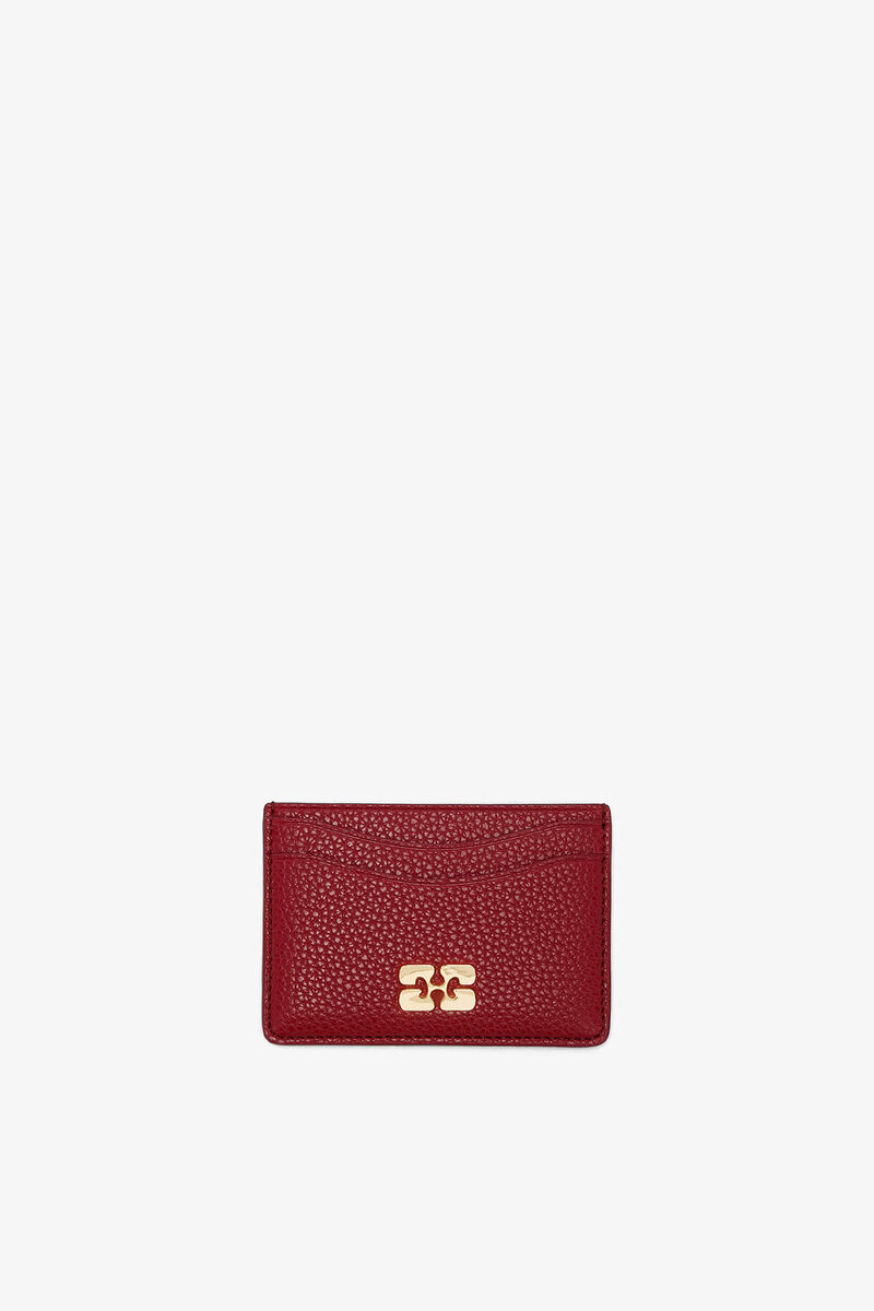 Bou Card Holder in Grained Red
