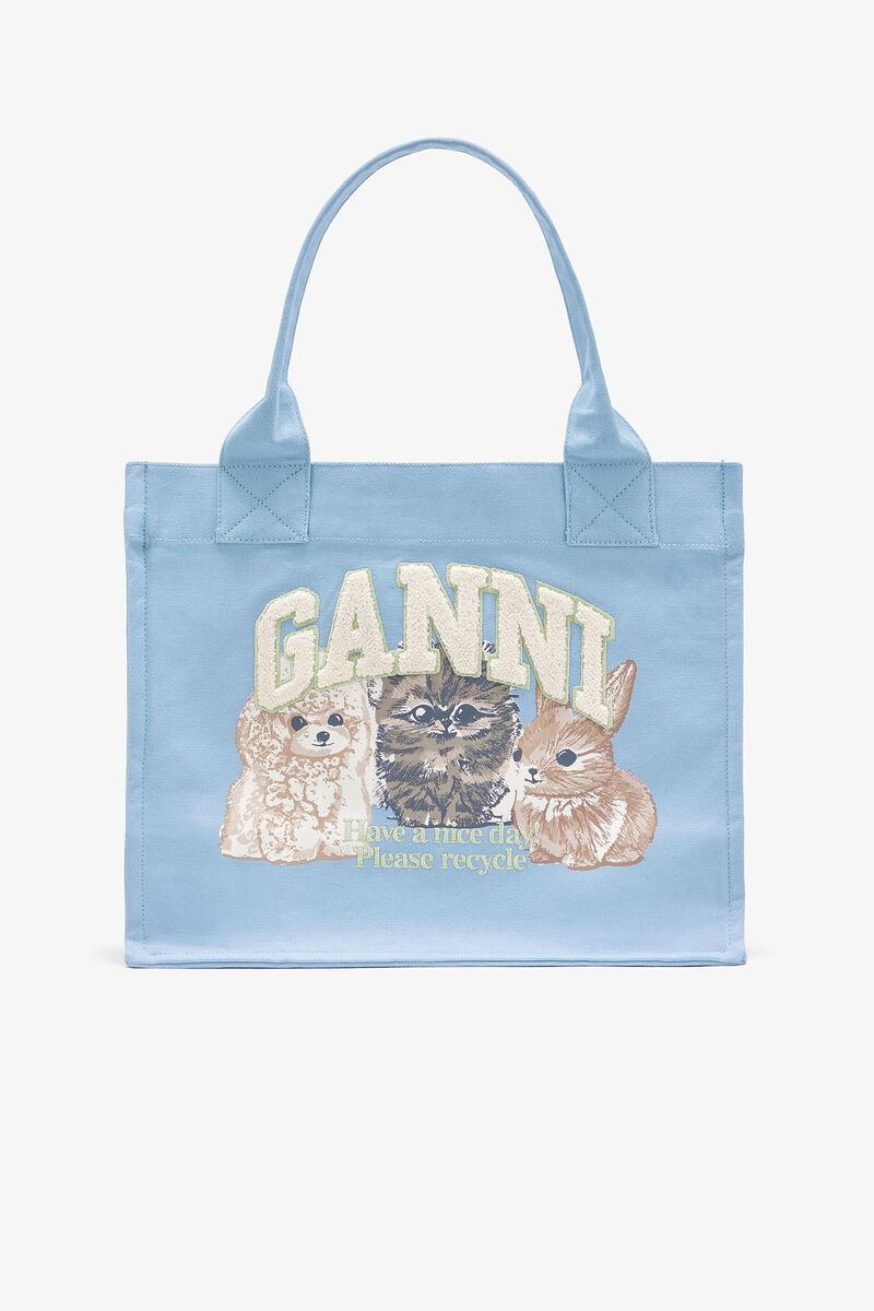 Blue Animal Large Tote