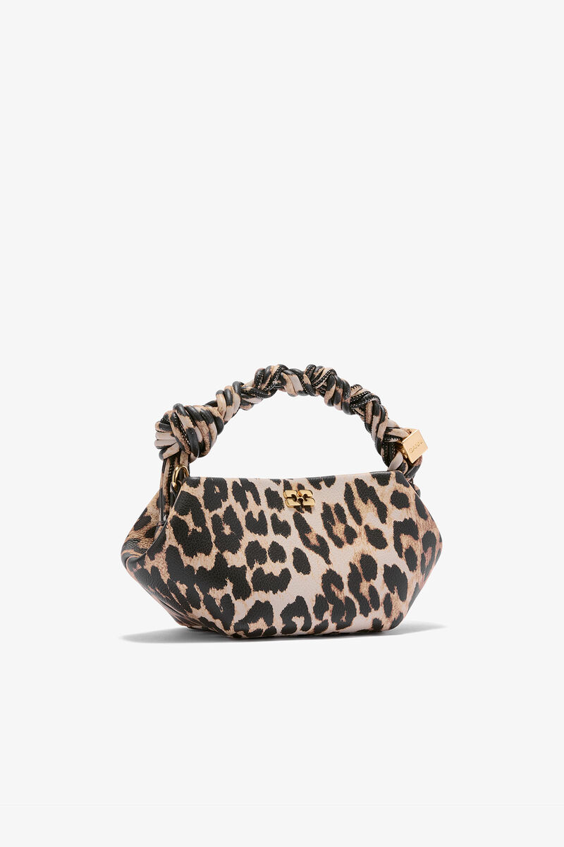 Leopard Grained Mini Bou Bag