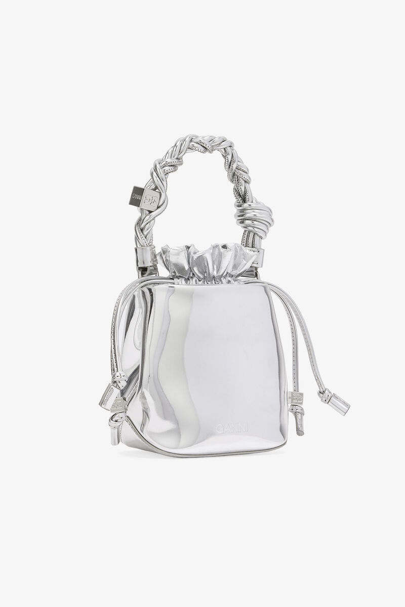 Silver Mini Bou Bucket Bag