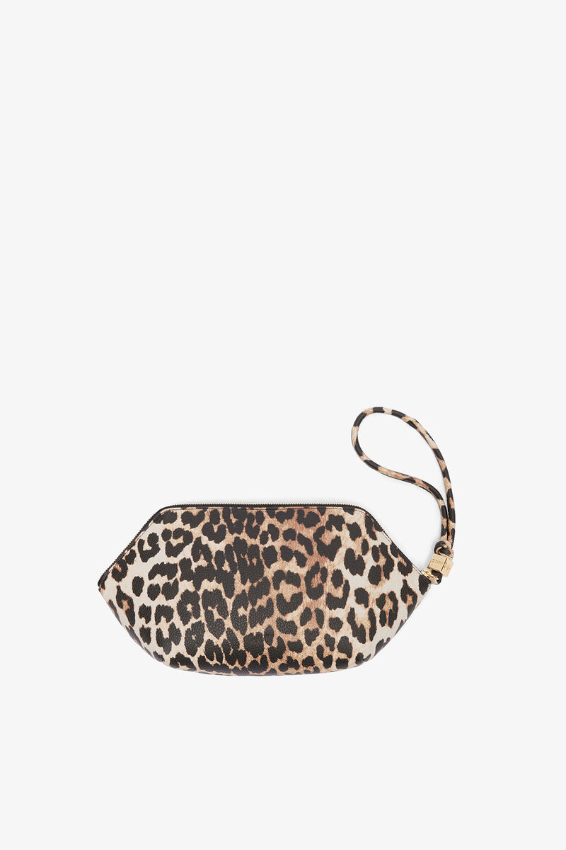 Bou Make Up Pouch in Grained Leopard