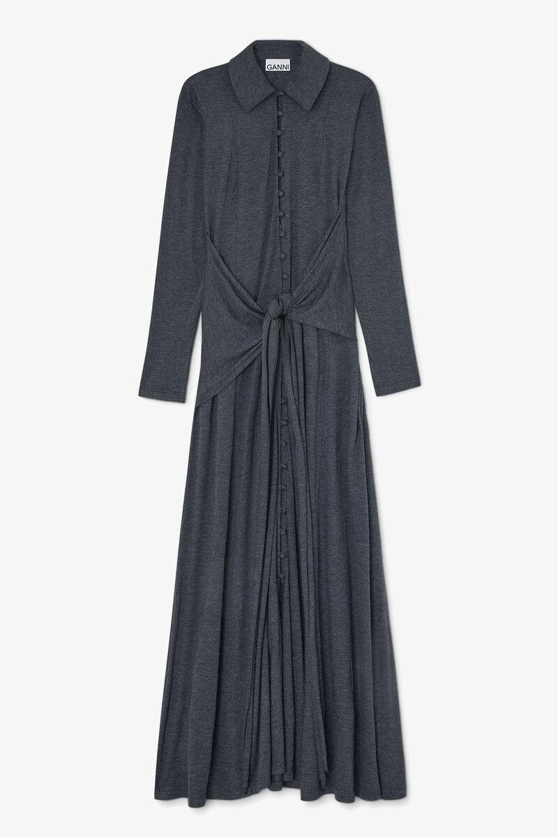 Long Dress in Grey Jersey