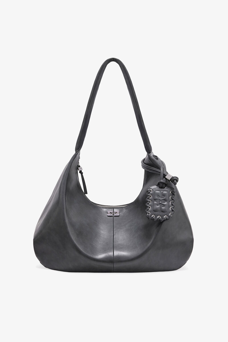 Steel Grey XXL Hobo Bag