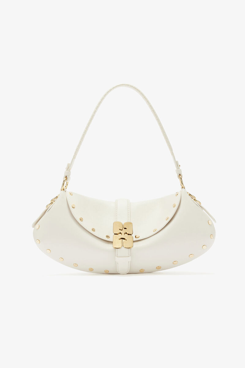 B-Kat Bag Studs in White