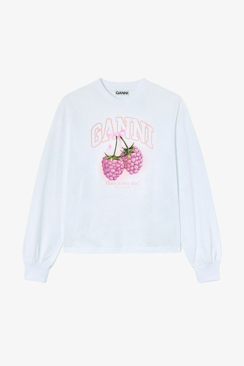 Long-sleeve T-shirt with Raspberries