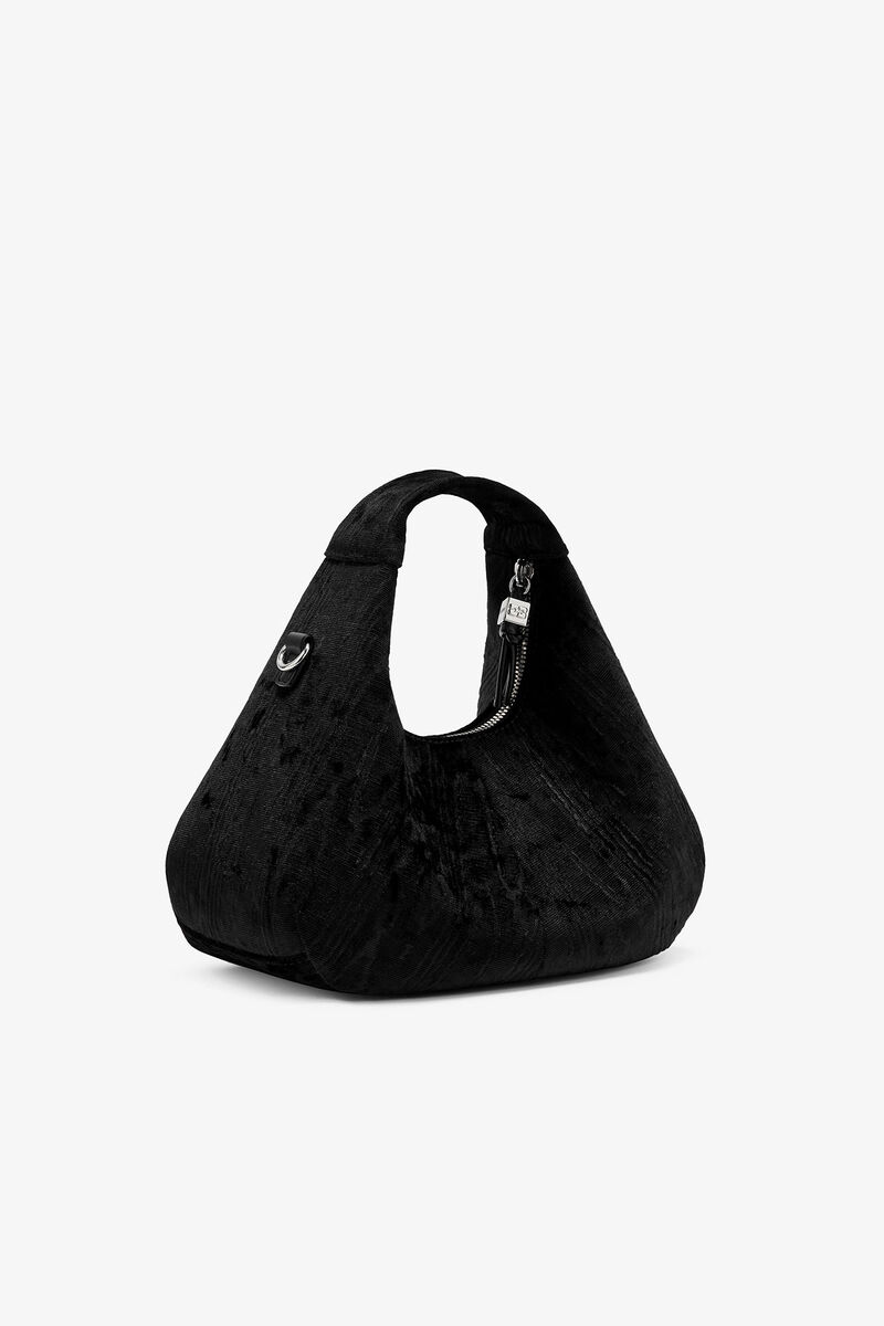 Velvet Moire Mini Hobo Bag
