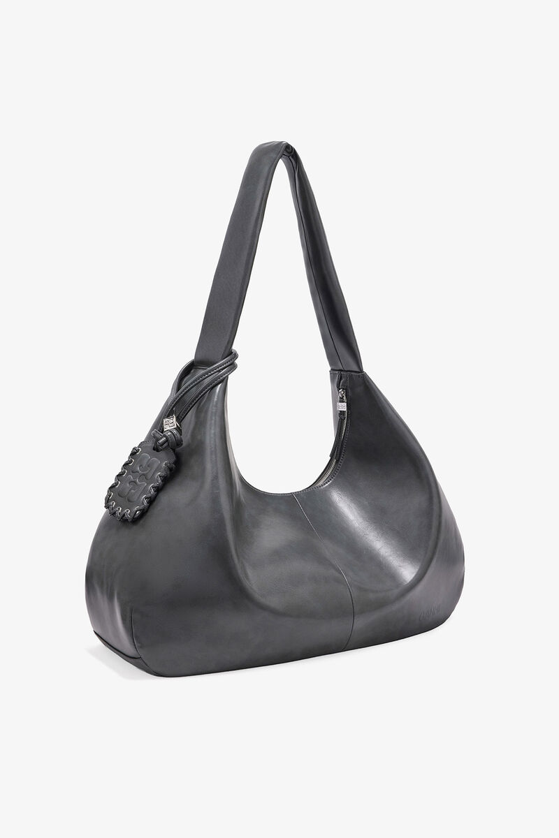 Steel Grey XXL Hobo Bag