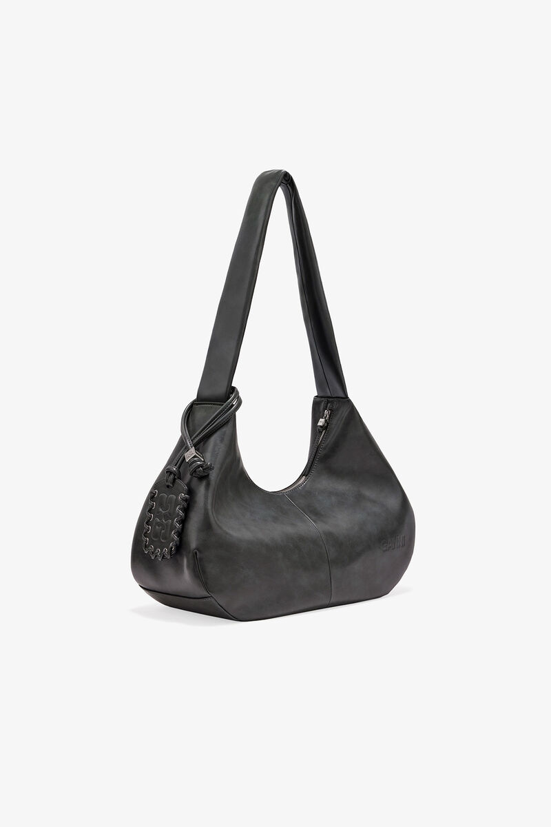 Steal Grey Medium Hobo Bag