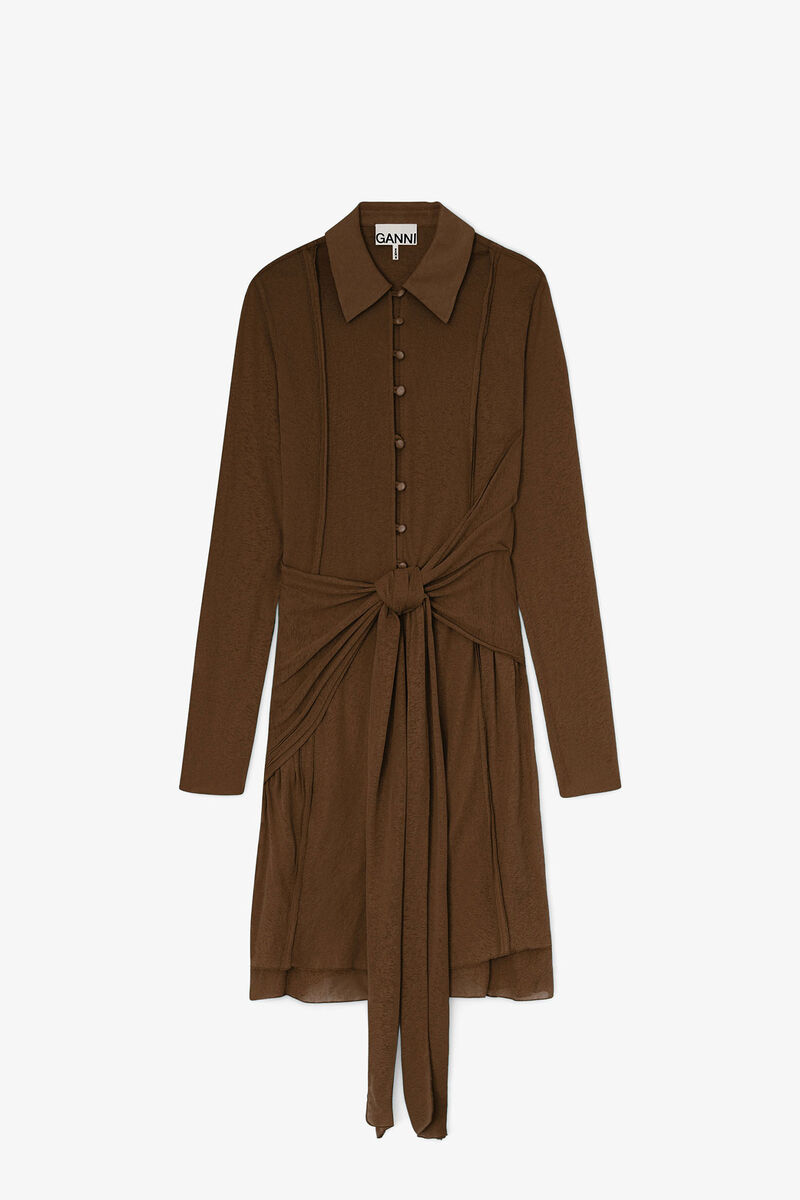 Short Dress in Marl Mesh