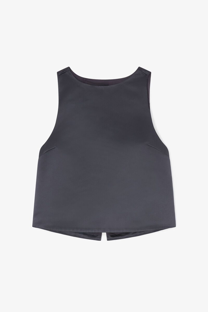 Top in Black Satin