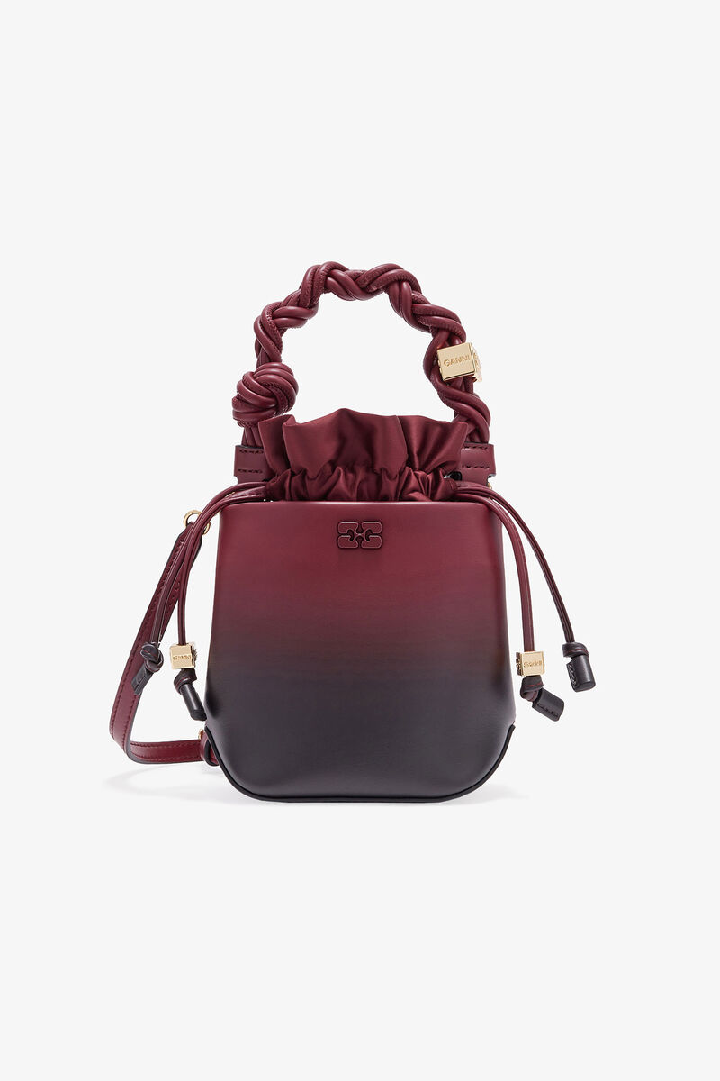 Red Gradient Mini Bou Bucket Bag